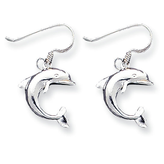 Sterling Silver Dolphin Earrings