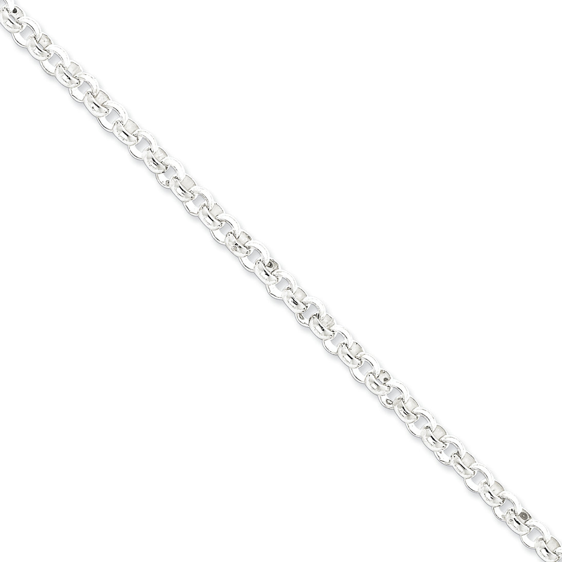 Sterling Silver 6.0mm Belcher Light Bracelet 8.5 Inches