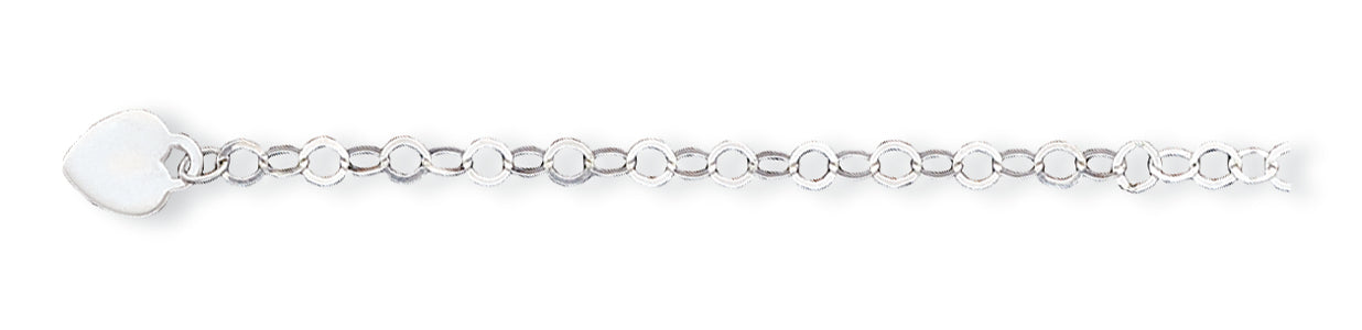 Sterling Silver Fancy Link Bracelet 7.25 Inches