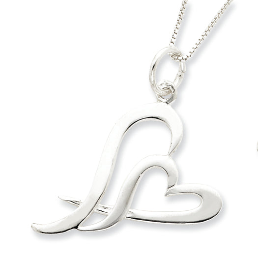 SS Double Heart Necklace