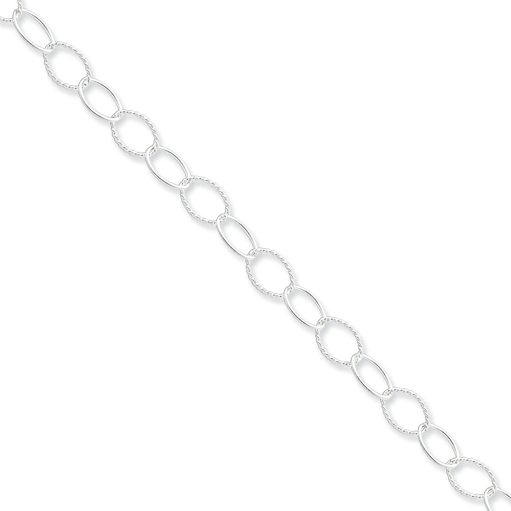 Sterling Silver Fancy Bracelet 7.5 Inches