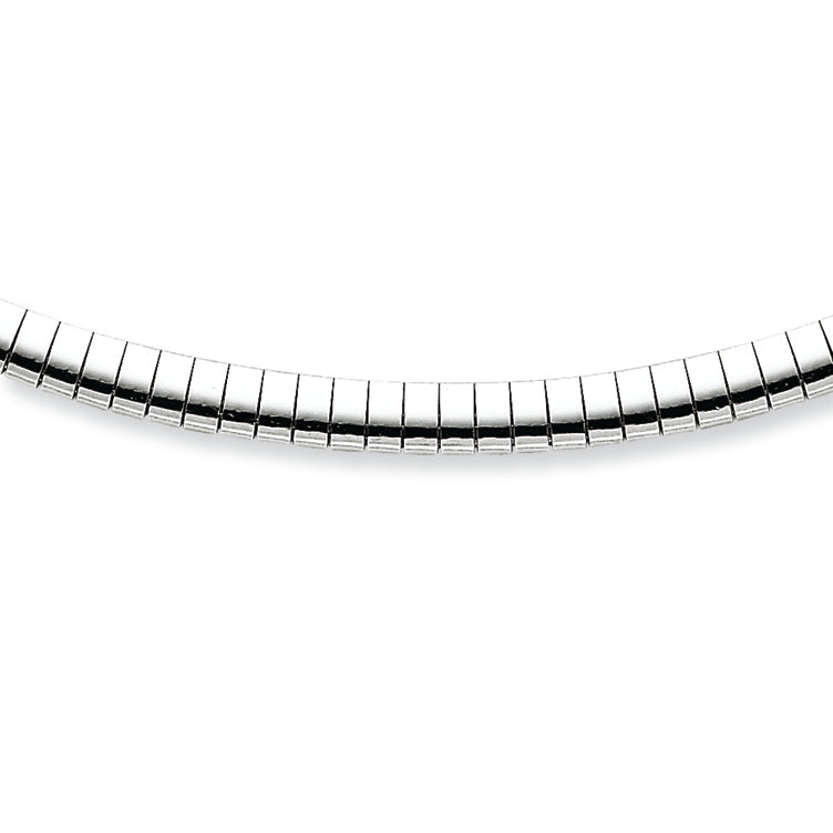 Steling Silver Rhodium Plated 4mm Cubetto w/Extension Chain 16 Inches