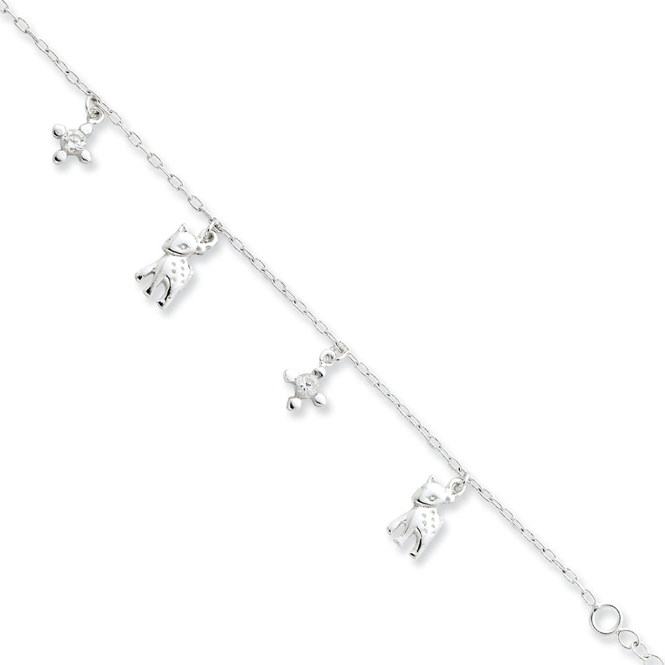 Sterling Silver Bracelet 6 Inches