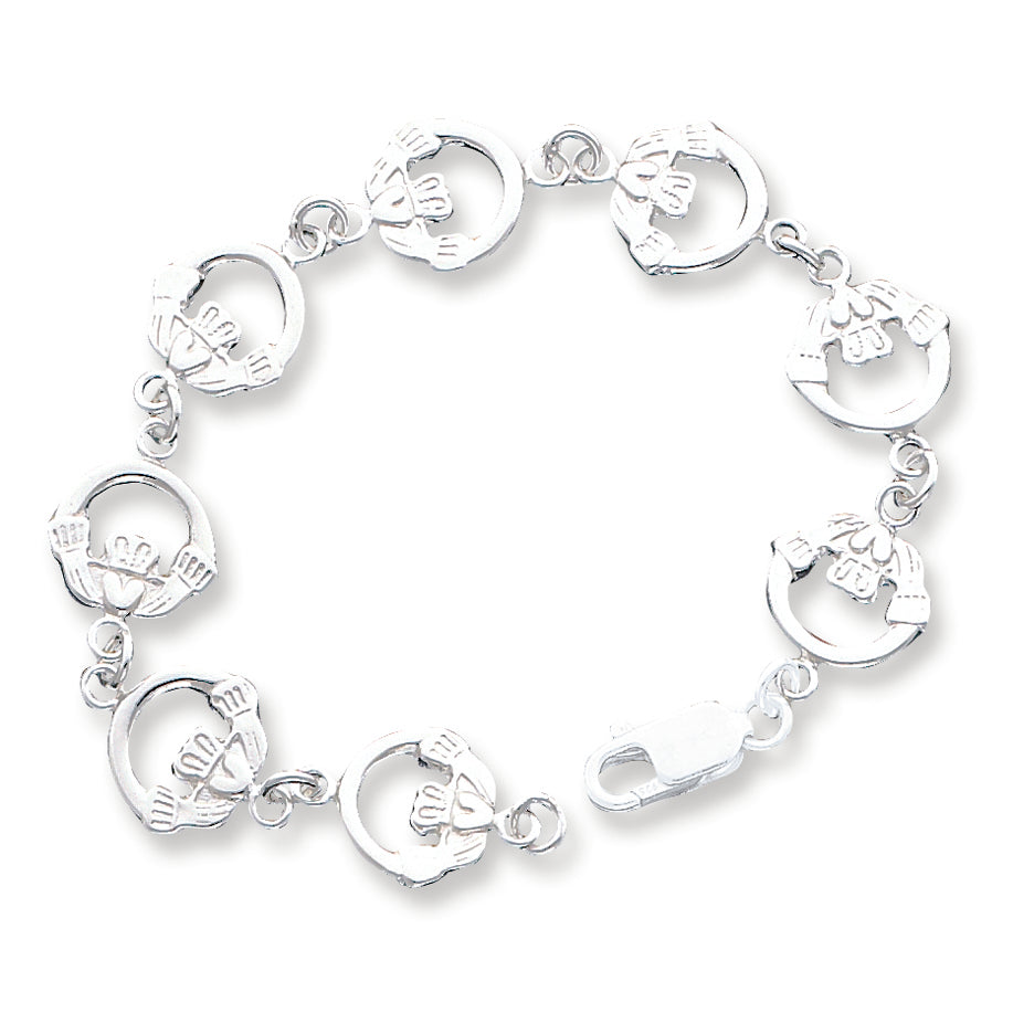 Sterling Silver Claddagh Bracelet