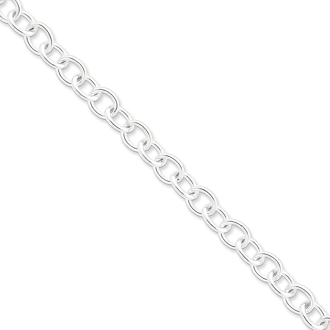 Sterling Silver 8.75inch Polished Fancy Link Toggle Bracelet 8.75 Inches