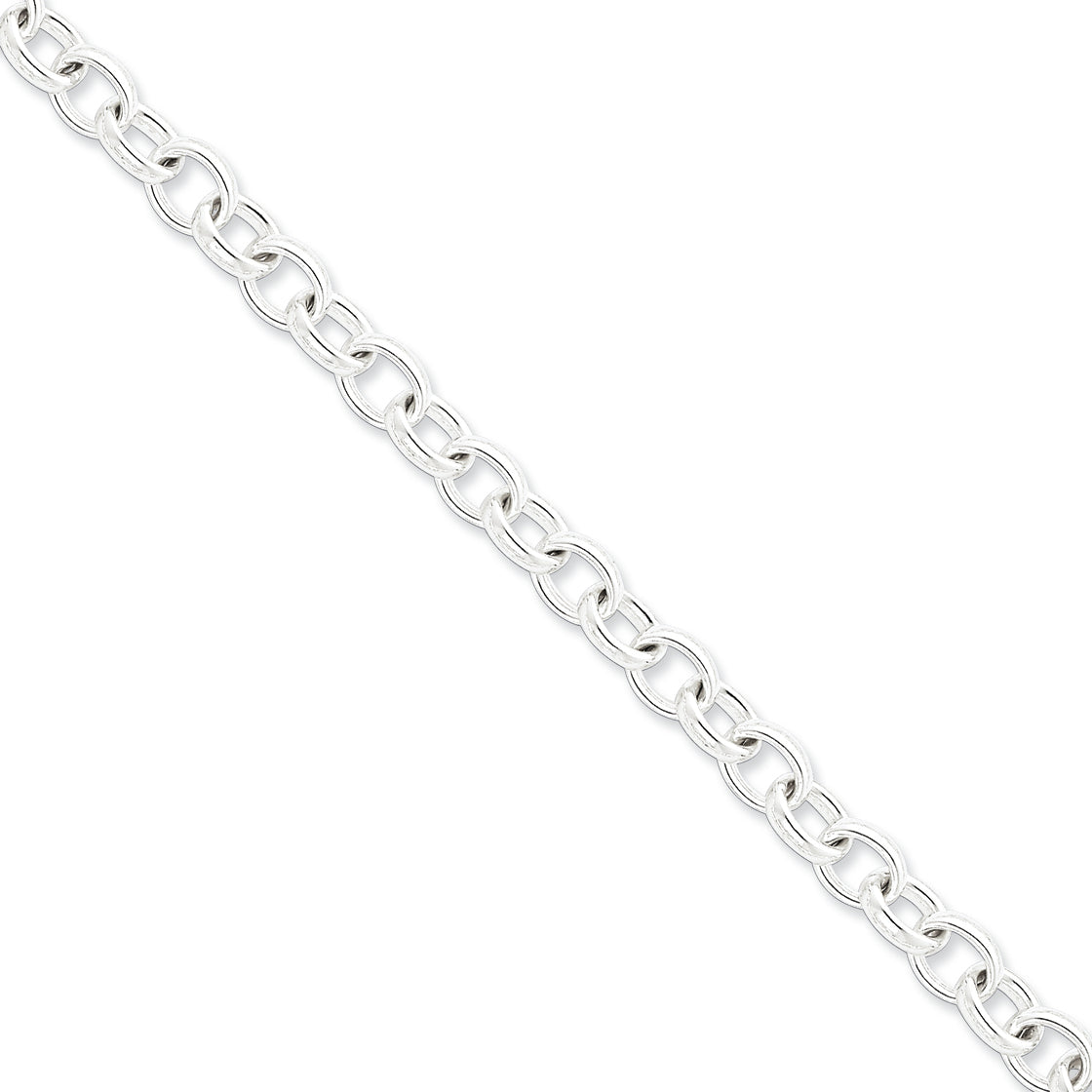 Sterling Silver 8.75inch Polished Fancy Link Toggle Bracelet 8.75 Inches