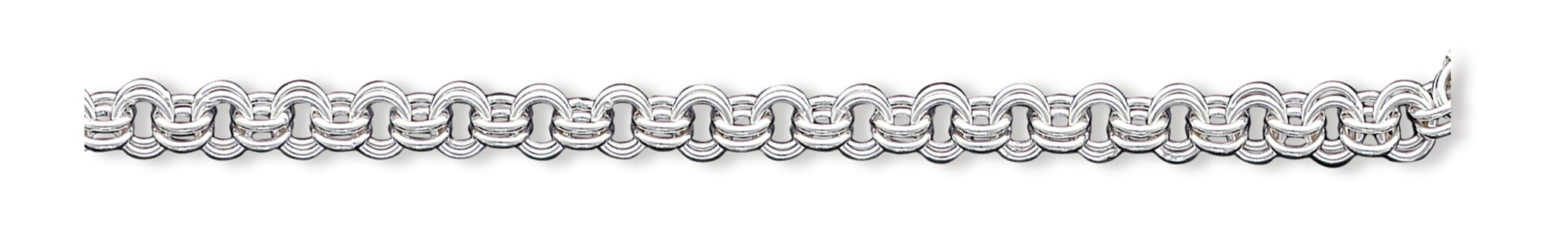 Sterling Silver 8.5inch Fancy Link Bracelet 8.5 Inches