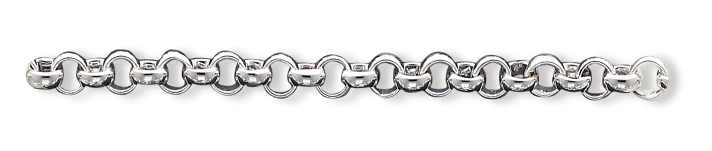 Sterling Silver 7.5inch Fancy Link Bracelet 7.5 Inches