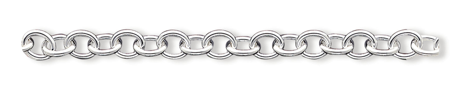 Sterling Silver 7.5inch Fancy Link Bracelet 7.5 Inches