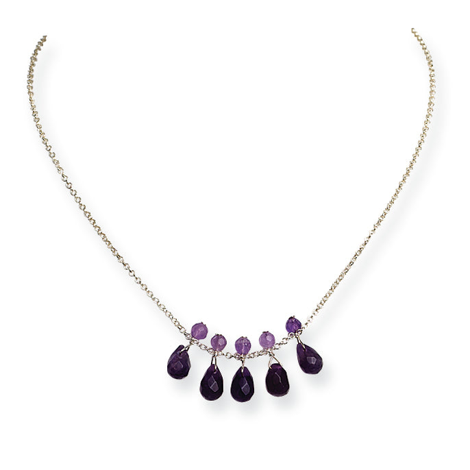 Sterling Silver Amethyst Necklace