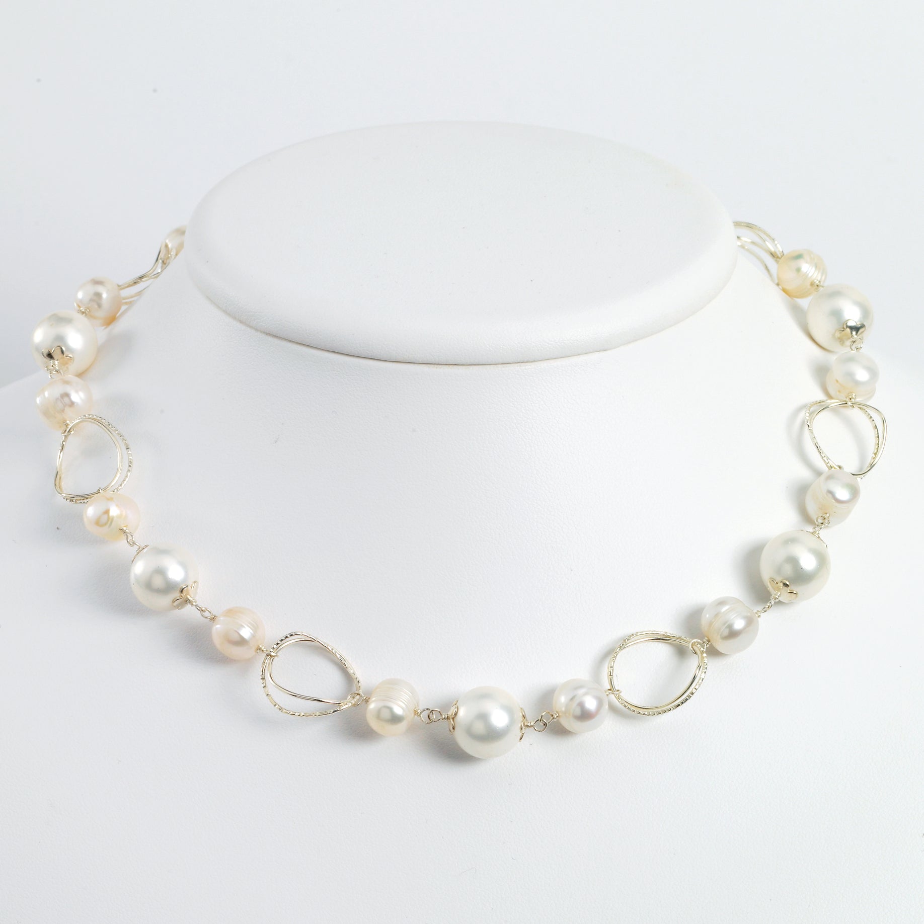 Sterling Silver Freshwater Cultured Pearl 19in Necklace