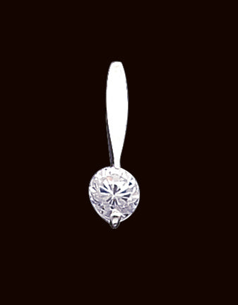Sterling Silver CZ Pendant & Chain