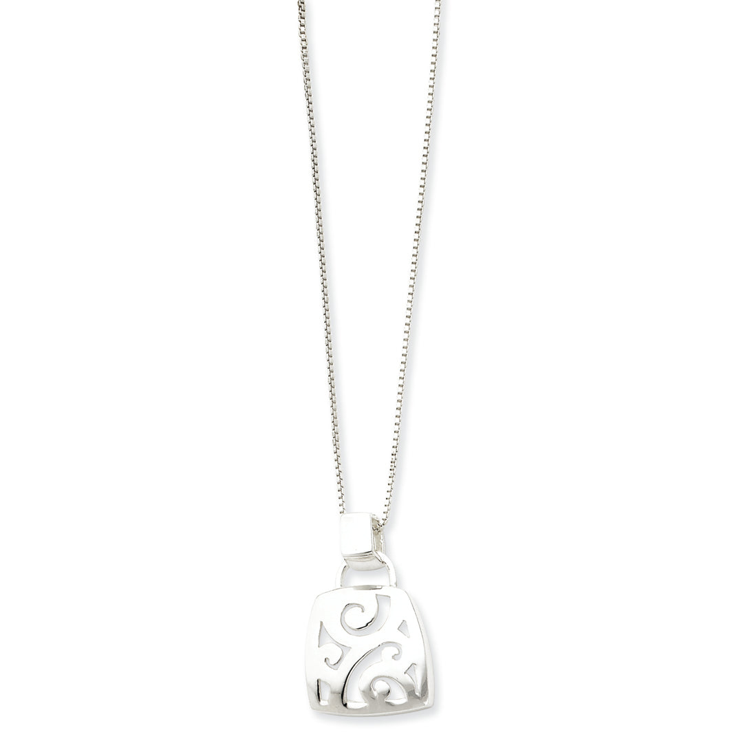 Sterling Silver Fancy Pendant w/ 18 Chain