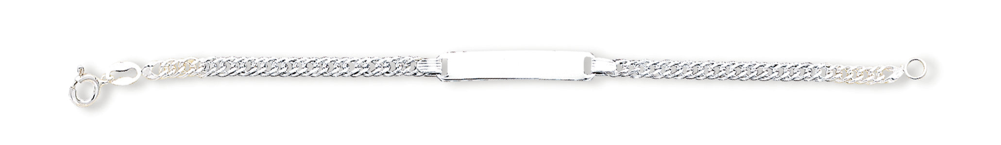 Sterling Silver Children's ID Bracelet 6 Inches