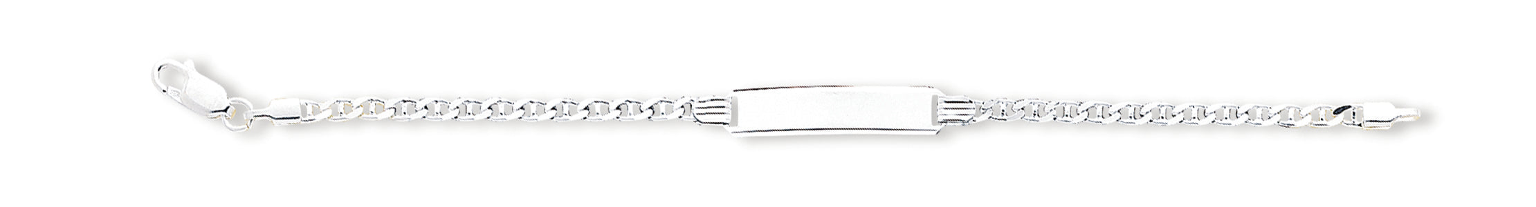 Sterling Silver Children's ID Bracelet 6 Inches
