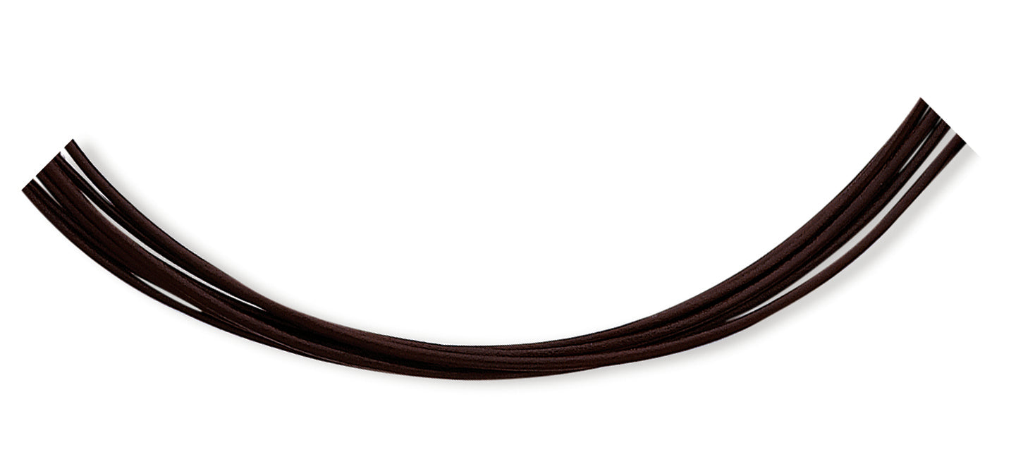 Sterling Silver 16inch Brown Multi-Cord Leather Necklace 16 Inches