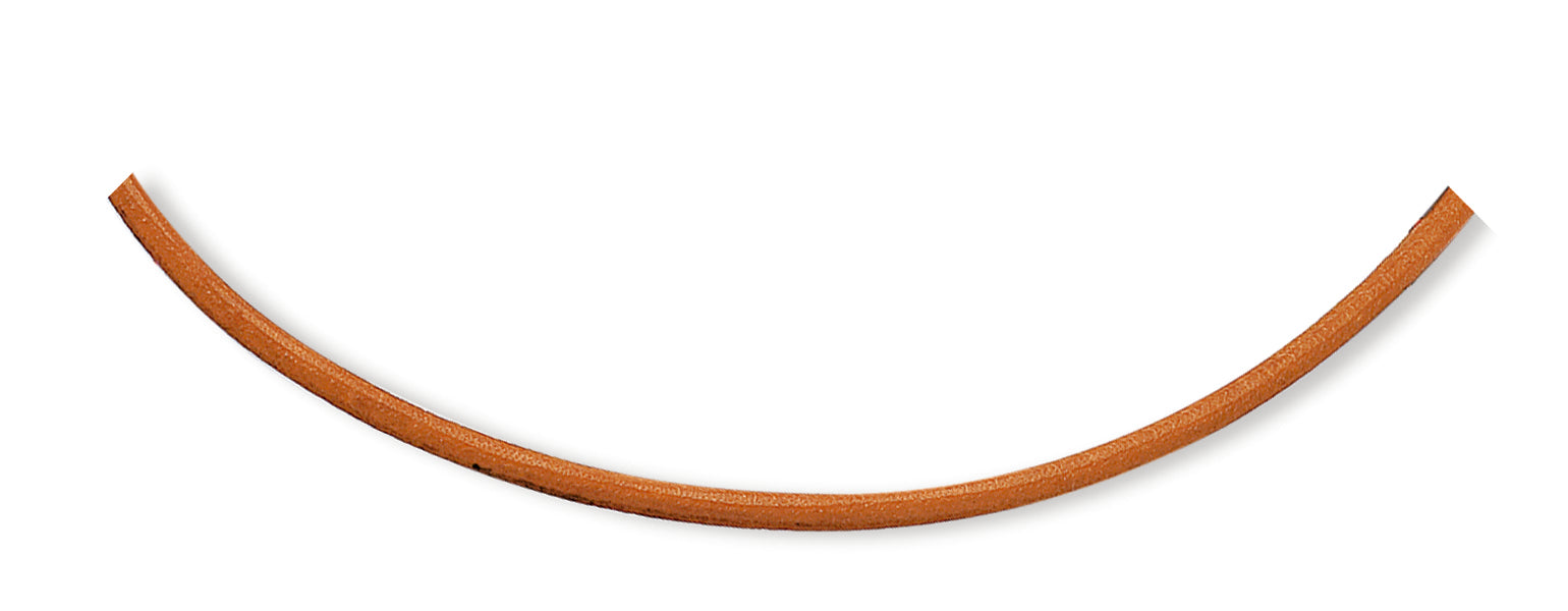 Sterling Silver 16inch Natural Leather Necklace 16 Inches