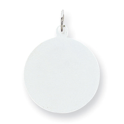 Sterling Silver Engraveable Round Disc Charm