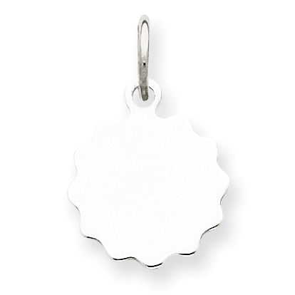 Sterling Silver Engraveable Disc Charm