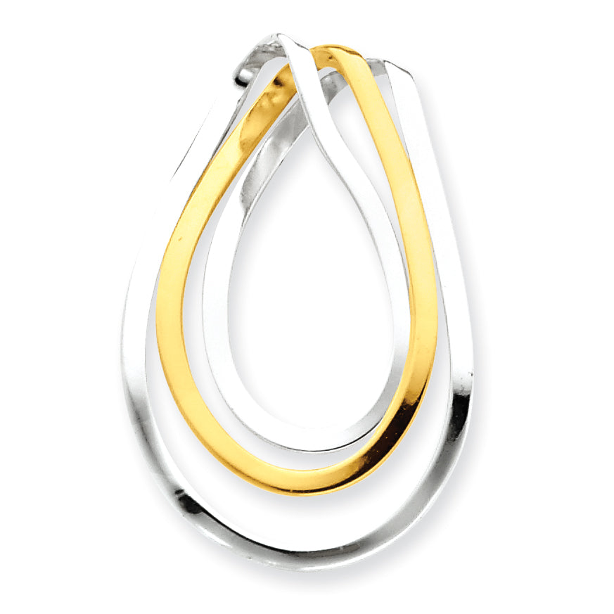 Sterling Silver & Vermeil Fancy Pendant