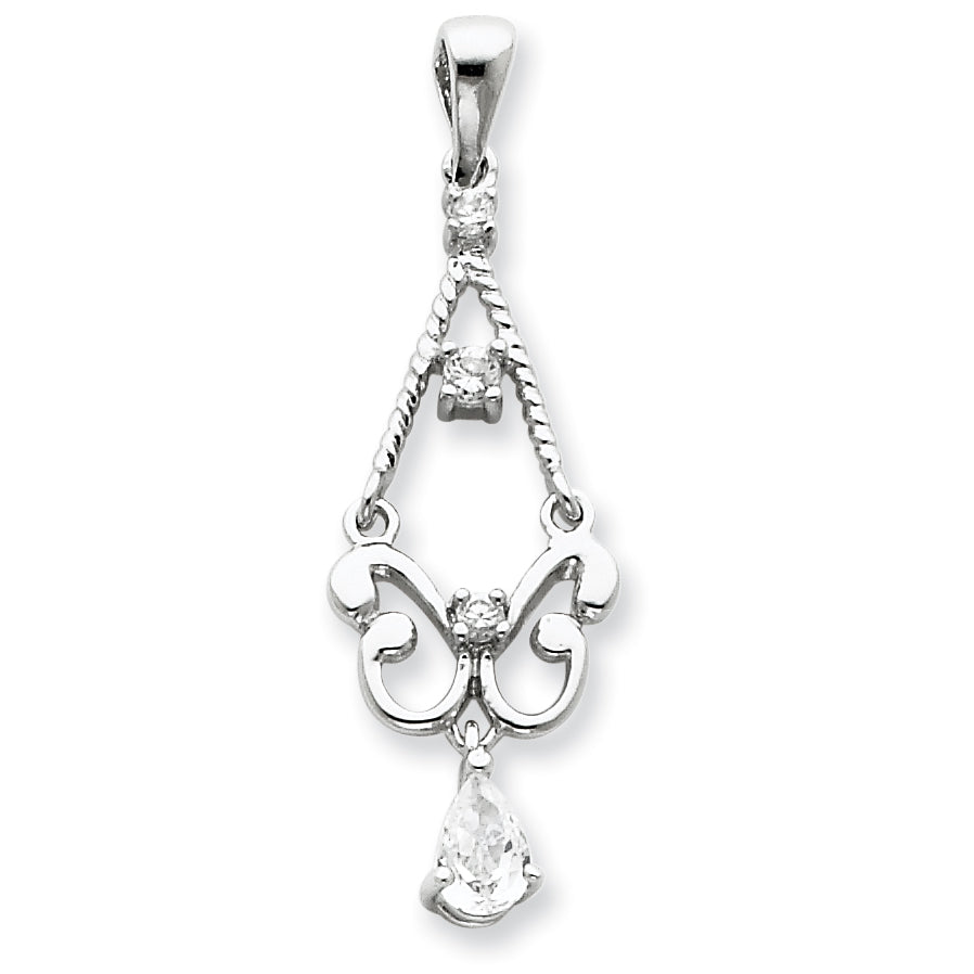 Sterling Silver CZ Pendant