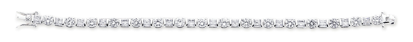 Sterling Silver CZ Bracelet