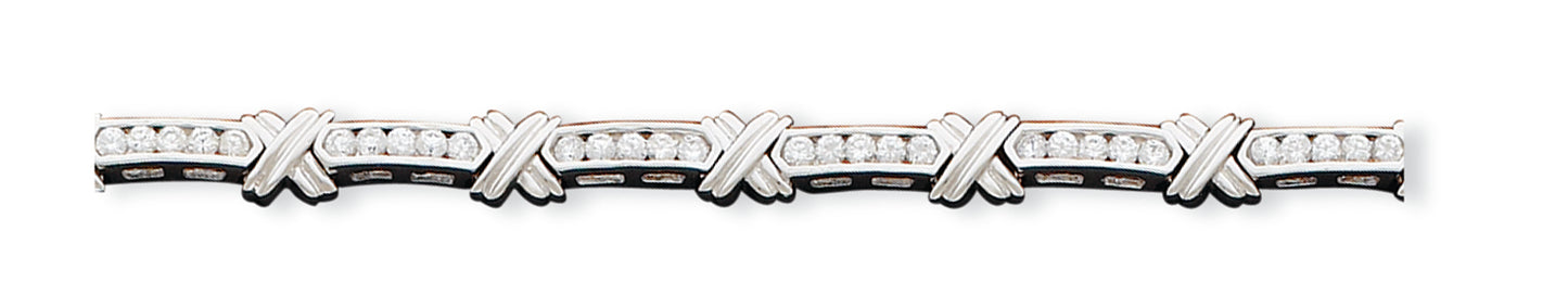 Sterling Silver CZ Bracelet