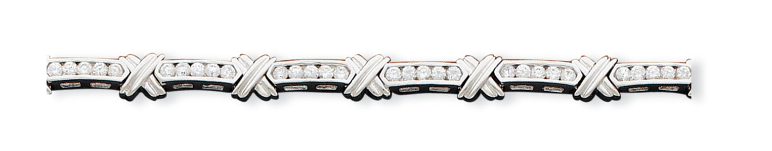 Sterling Silver CZ Bracelet