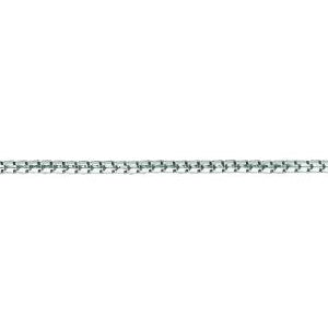 14K Solid White Gold Ice Chain Necklace 1.3mm thick 18 Inches