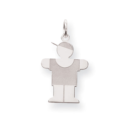Sterling Silver Hugs Kid Charm