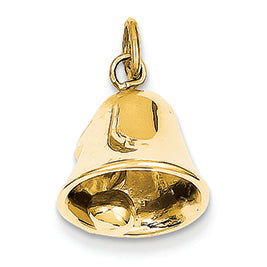 14K Gold Wedding Bell Charm