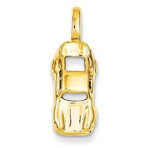 14K Gold Sports Car Charm