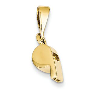 14K Gold Sports Whistle Pendant
