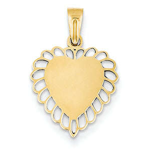 14K Gold Heart Charm