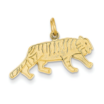 14K Gold Tiger Charm