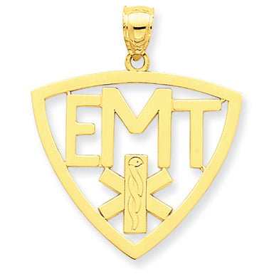 14K Gold Emergency Medical Technician Pendant