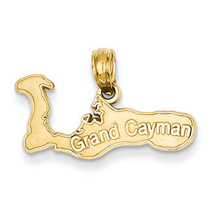 14K Gold Grand Cayman Island Pendant