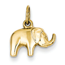 14K Gold Elephant Charm