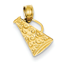 14K Gold Megaphone with Handle Pendant