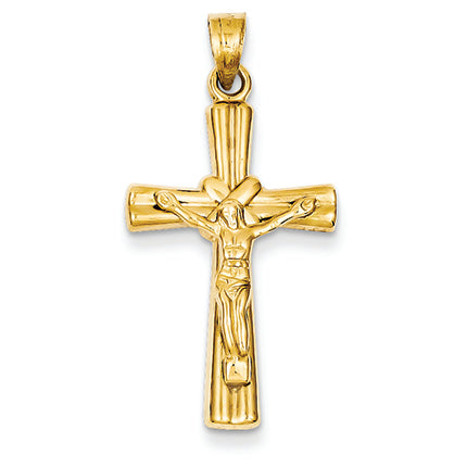 14K Gold Reversible Crucifix / Cross Pendant