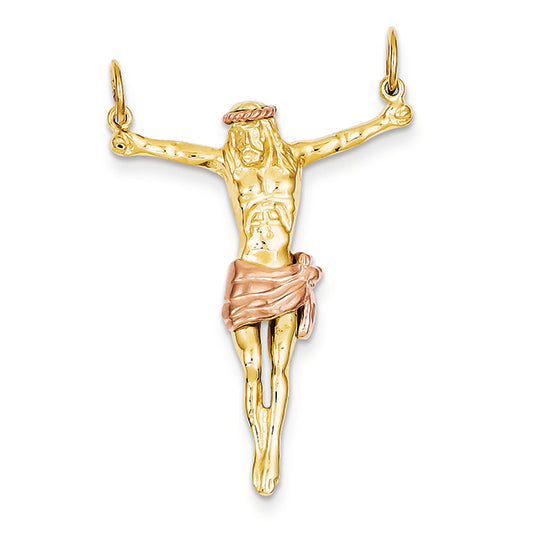 14K Gold Two-Tone Rose Corpus Pendant