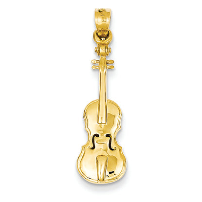 14K Gold Violin Charm