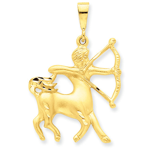 14K Gold Sagittarius Zodiac Charm
