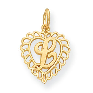 14K Gold Initial L Charm