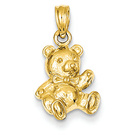 14K Gold Teddy Bear Charm
