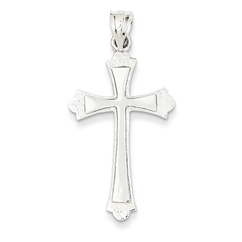 14K White Gold Cross Pendant