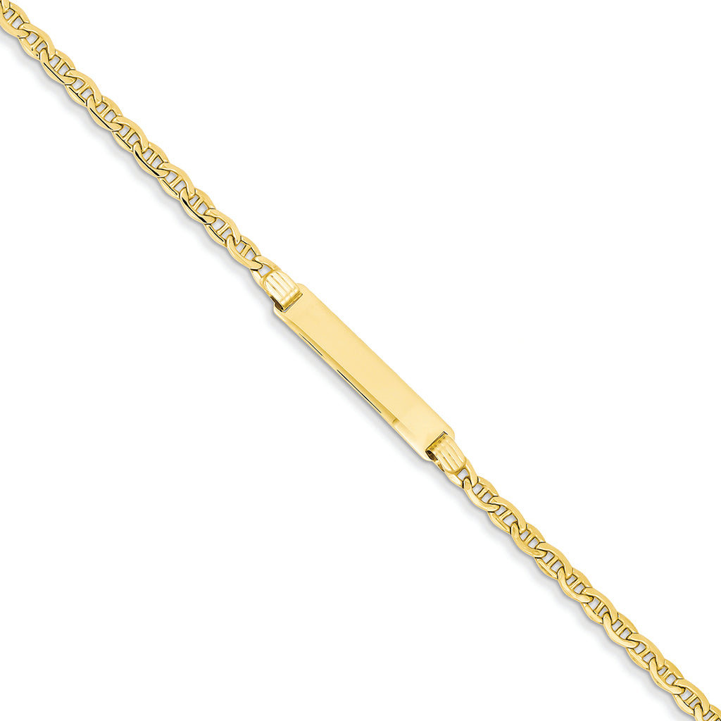 14K Gold ID Bracelet 7 Inches