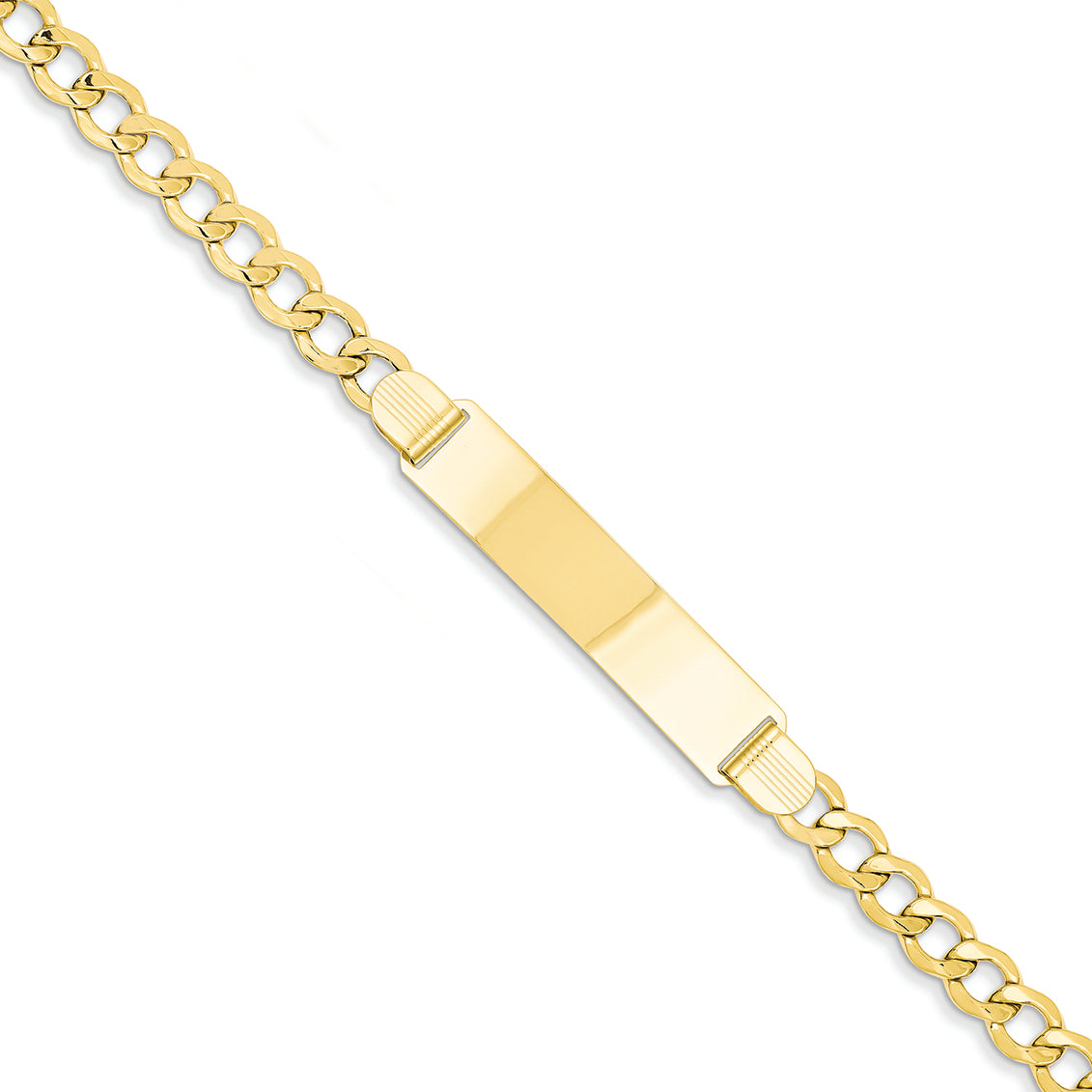 14K Gold Curb Link 5.9mm ID Bracelet 8 Inches
