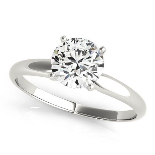 1.25 ct.  Classic Four Prong Diamond Solitaire Engagement Ring in 14K White Gold