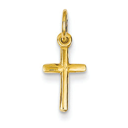 14K Gold Small Cross Charm